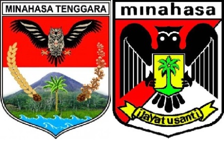Logo Kabupaten Minahasa dann Minahasa Tenggara.