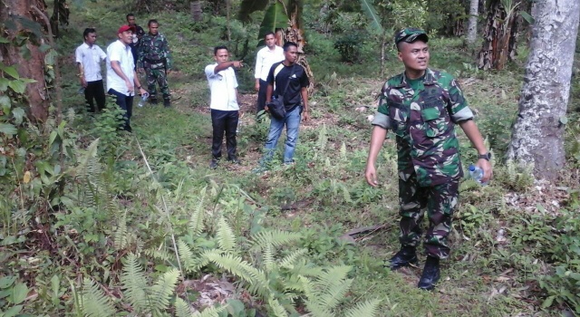 Peninjauan lokasi TMMD ke-101 di Desa Pakuku Bolaang Mongondouw