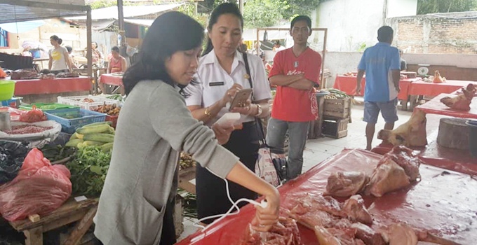 pemeriksaan kualitas daging babi melalui pengukuran PH