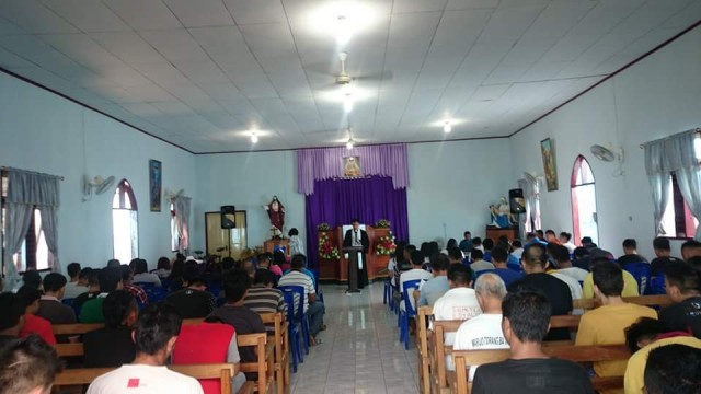 Ibadah GAMKI Manado di Rutan Malendeng 