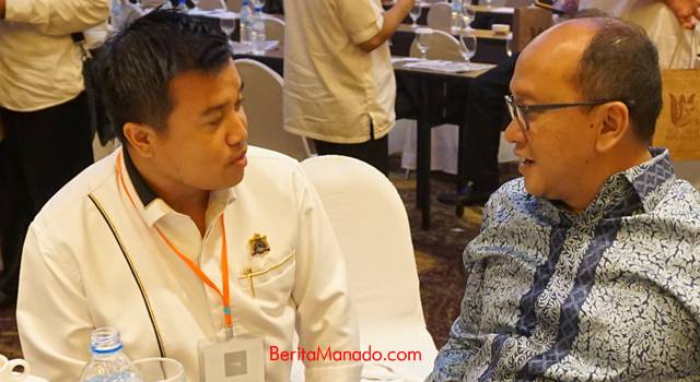 Ivanry Matu bersama Ketua Kadin Indonesia Rosan Roselani
