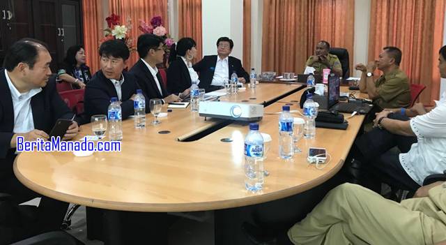Investor Jepang saat melakukan pertemuan dengan Dinas PMPTSP Provinsi Sulut