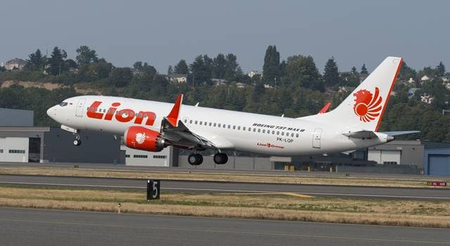 Pesawat Lion Air 737 MAX 8 dengan nomor registrasi PK-LQP, 13 Agustus 2018 lalu (dok. Paul Christian Gordon/Lion Air).