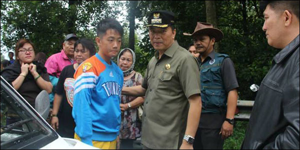 Bertemu dengan Giovanno Hermawan, satu korban yang selamat dalam bencana longsor yang juga anak dari dr. Olwin oroh MKes.