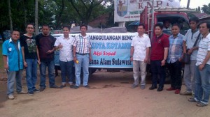 DPD KNPI Kotamobagu Salurkan Bantuan Bencana Manado