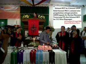 Bupati Singal Hadiri HUT Ke-4 GMIM Bukit Karmel MGI 3