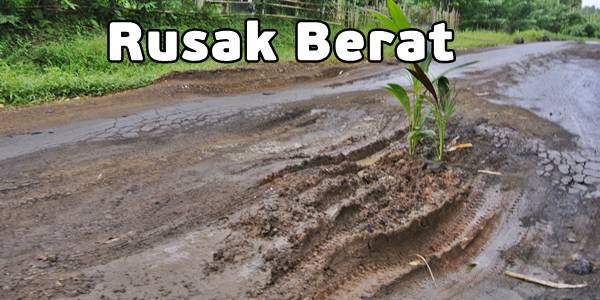 Jalan Provinsi Mapanget-Molas Rusak Parah