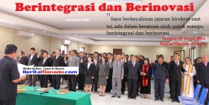 Bupati Singal Lantik 107 Pejabat Eselon III dan IV