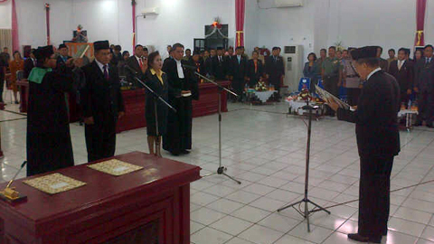 Manoppo dan Tumbale Resmi Jadi Anggota DPRD Sangihe
