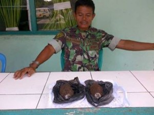Dua Granat Ditemukan Dekat Pasar Airmadidi