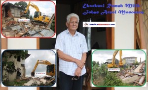 Rumah Milik Arnol Monunut Dieksekusi