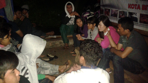 GMNI Bitung Bakali Anggota Baru di Alam