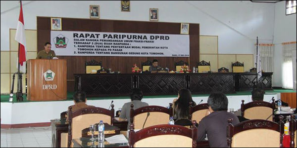 Dekot Tomohon Setuju Dua Ranperda Yang Diajukan