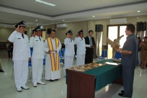 Berita Foto: Pelantikan Hukum Tua Desa Tatelu, Dimembe, Suwaan dan Watutumou III
