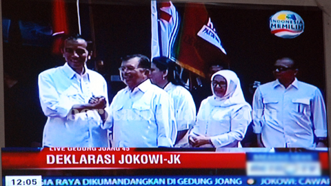 Deklarasi pasangan Jokowi-JK (foto beritamanado)