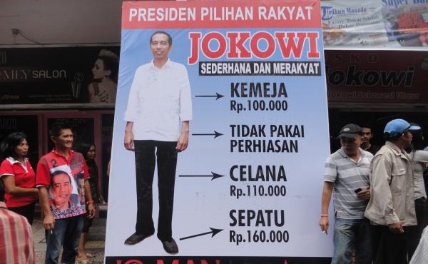 Sosialisasi kesederhanaan Jokowi oleh JoMan Sulut (foto beritamanado)