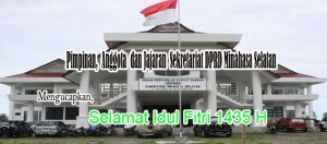 DPRD Minsel: Selamat Idul Fitri 1435 H