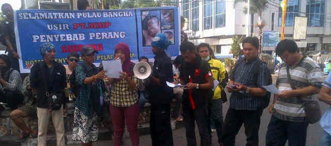 PT MMP Dituding Penyebab Perang Saudara di Bangka