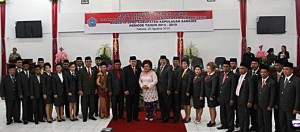 Pelantikan Anggota DPRD Sangihe Masa Jabatan 2014-2019