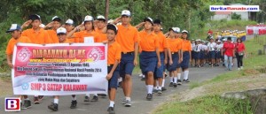 BERITA FOTO: Meriahkan HUT RI, Kecamatan Kalawat Gelar Gerak Jalan (2)