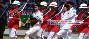 BERITA FOTO: Atraksi Paskibraka Sulut di HUT RI Ke-69
