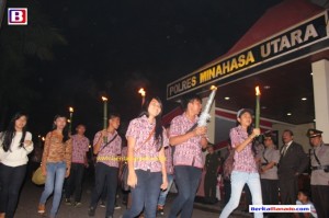 BERITA FOTO: Pawai Obor Meriahkan HUT RI di Minut (3-Habis)