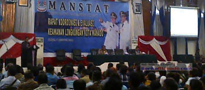 <b><p style=color:red>MANSTAT</b></p>Pemkot Manado Gandeng Semua Stakeholder Ciptakan Kamtibmas