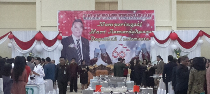Walikota Tomohon Pimpin Malam Toast Kenegaraan