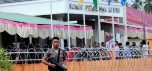 Kantor KPU Mitra Dijaga Ketat Polisi dan Tentara