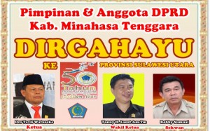 DPRD Mitra: Dirgahayu ke-50 Provinsi Sulut