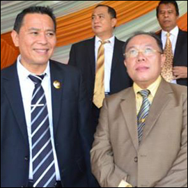 Eman Hadiri Perayaan HUT Emas Sulut