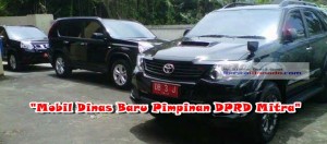 Mobnas Pimpinan DPRD Mitra Rp 1,1 Miliar