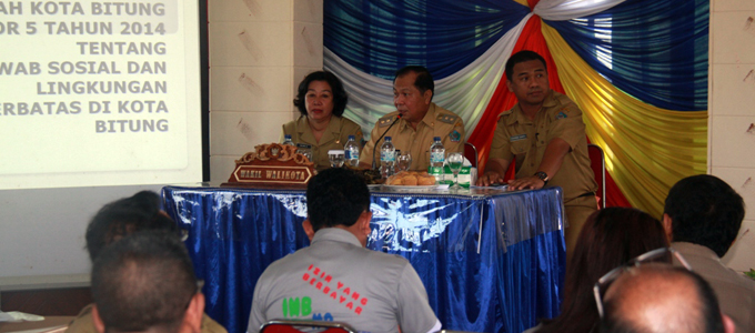 Pemkot Sosialisasi Perda Sosial dan Lingkungan di Tripel Sari