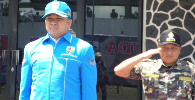Ketua DPD KNPI Sulut, Jackson Kumaat Bertindak sebagai Pembina Upacara