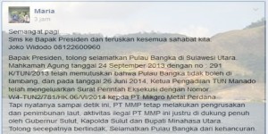 Gunakan Media Sosial Tolak PT MMP, “Pak Presiden Tolong Selamatkan Pulau Bangka”