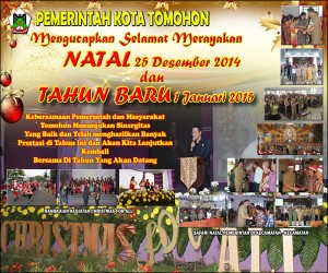Pemkot Tomohon: Selamat Merayakan Natal 2014 dan Tahun Baru 2015