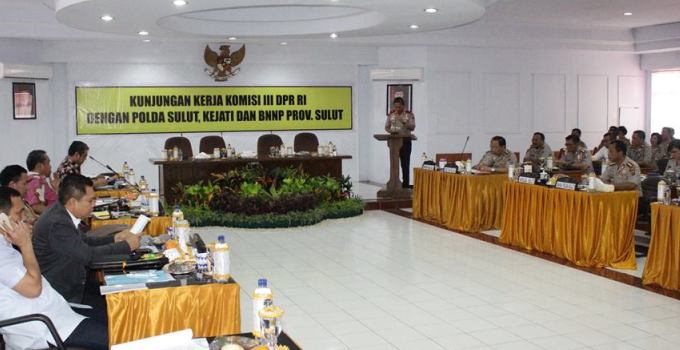 BERITA FOTO: Kunker Komisi III DPR RI Ke Mapolda Sulut