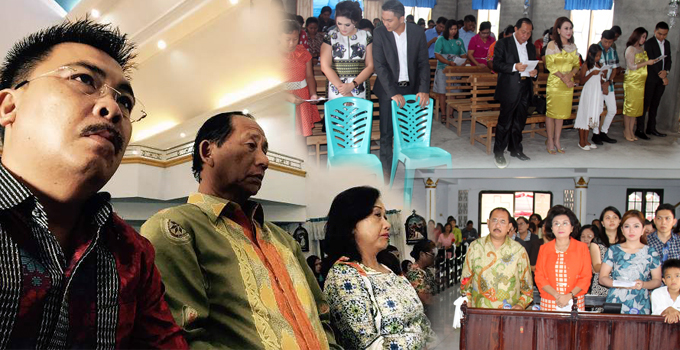 Sondakh, Lomban dan Humiang Kompak Ibadah Natal Pagi
