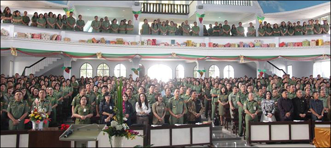 Ibadah Perdana Jajaran Pemkot Tomohon