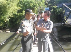 Korem 131 Santiago Siap Bangun Jembatan Bailey di Kuwil