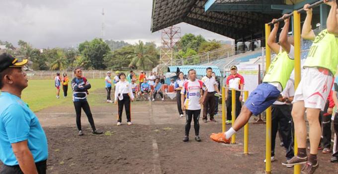 BERITA FOTO: Tes Kesamaptaan Jasmani Calon Peserta Dik Sespimmen