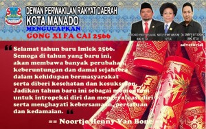 DPRD Manado: Gong Xi Fa Cai 2566
