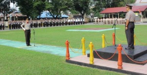 BERITA FOTO: Upacara Bendera di Mapolda Sulut