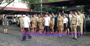 BERITA FOTO: “Ritual” Baru Pegawai Pemkab Minut Tiap Sore