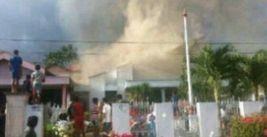 Rumah Mantan Kumtua Treman Terbakar, Kerugian Tembus 1,2 Miliar