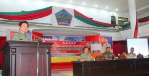 Bupati Kumpul TNI/Polri, FKUB, dan Perangkat Desa se-Minut