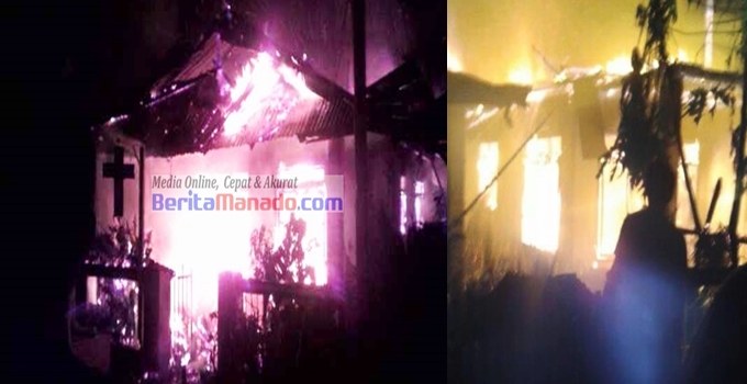 Sebuah Rumah di Ratatotok Ludes Dilalap si Jago Merah