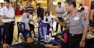 Kapolda Sulut Pantau Donor Darah