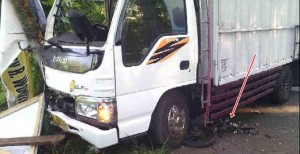 Jupiter vs Truk, Wowiling Tewas di Tempat