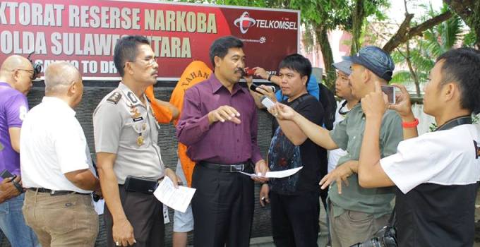 Polda Sulut Ringkus Dua Pengedar Sabu